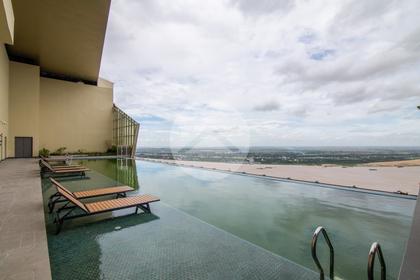 31st Floor 47 Sqm Studio For Rent - The Peak, Tonle Bassac, Phnom Penh