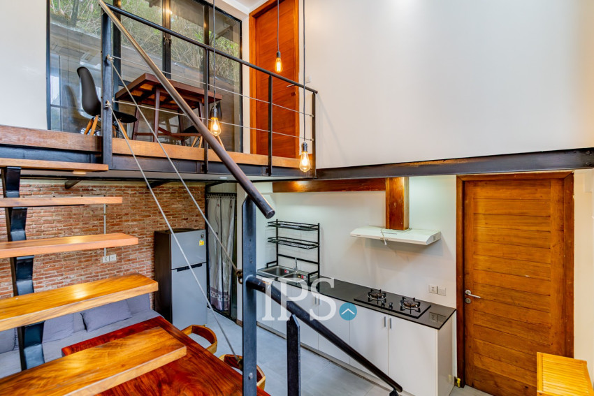 Loft 1 Bedroom Serviced Apartment For Rent - BKK1, Phnom Penh