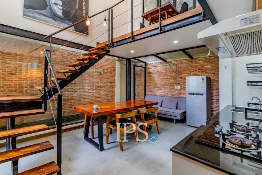 Loft 1 Bedroom Serviced Apartment For Rent - BKK1, Phnom Penh