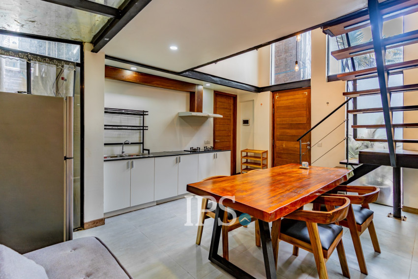 Loft 1 Bedroom Serviced Apartment For Rent - BKK1, Phnom Penh