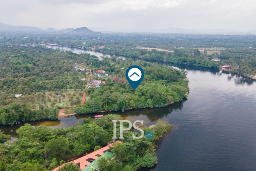 7,601 Sqm Land For Sale - Along Preaek Tuek Chu, Kampot Province