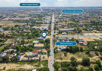 490 Sqm Commercial Land For Rent - Kandaek, Prasat Bakong, Siem Reap thumbnail