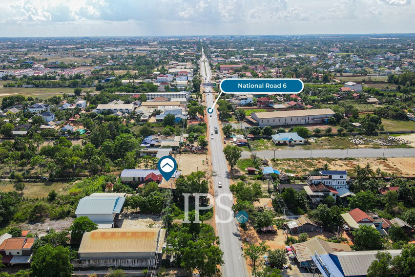 490 Sqm Commercial Land For Rent - Kandaek, Prasat Bakong, Siem Reap