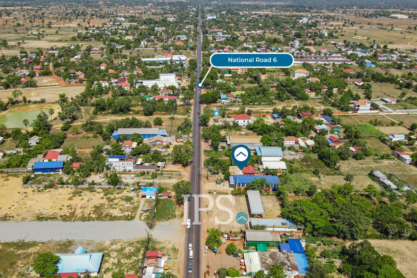 490 Sqm Commercial Land For Rent - Kandaek, Prasat Bakong, Siem Reap