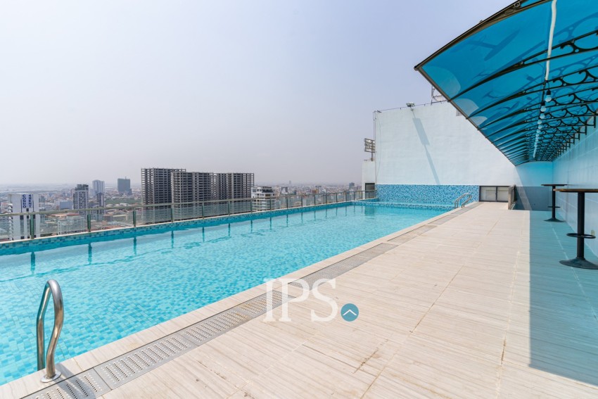 33 Sqm Studio For Rent - Real Hope Condo, Boeung Trabek, Phnom Penh