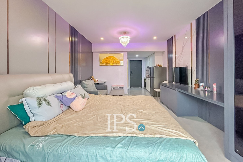 33 Sqm Studio For Rent - Real Hope Condo, Boeung Trabek, Phnom Penh