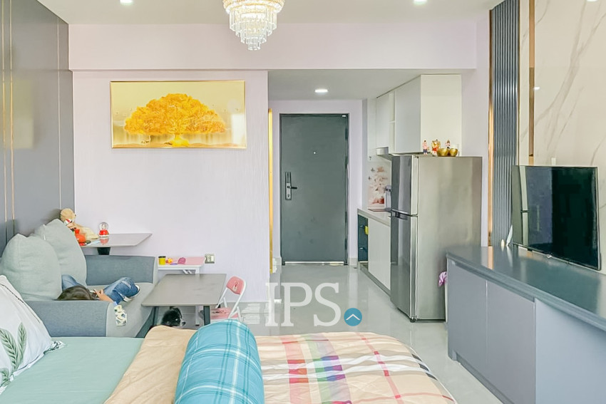 33 Sqm Studio For Rent - Real Hope Condo, Boeung Trabek, Phnom Penh