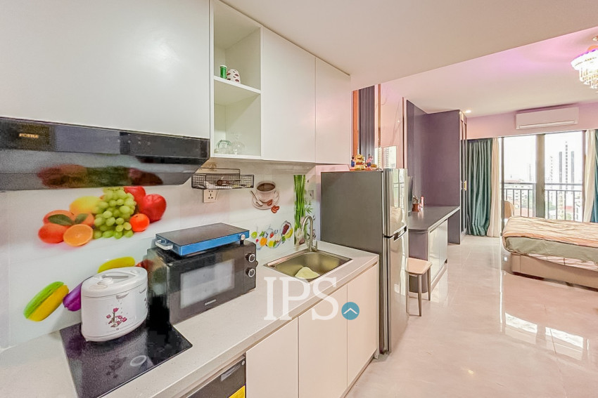 33 Sqm Studio For Rent - Real Hope Condo, Boeung Trabek, Phnom Penh