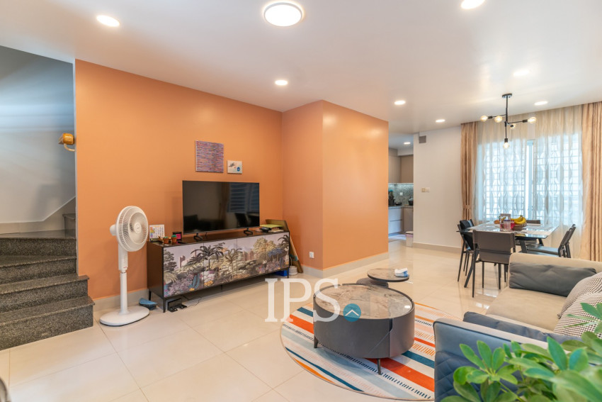 3 Bedroom Link Villa For Rent - Borey Peng Huoth The Star Platinum Mercurean, Veal Sbov, Phnom Penh