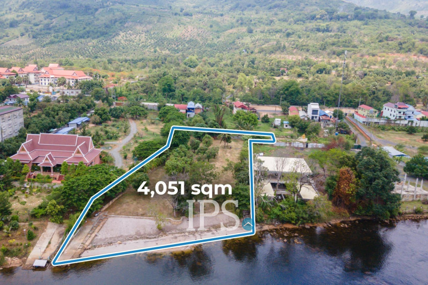 4,051 Sqm Land For Sale - Along Preaek Tuek Chu, Kampot Province