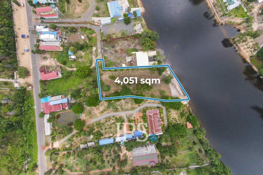 4,051 Sqm Land For Sale - Along Preaek Tuek Chu, Kampot Province
