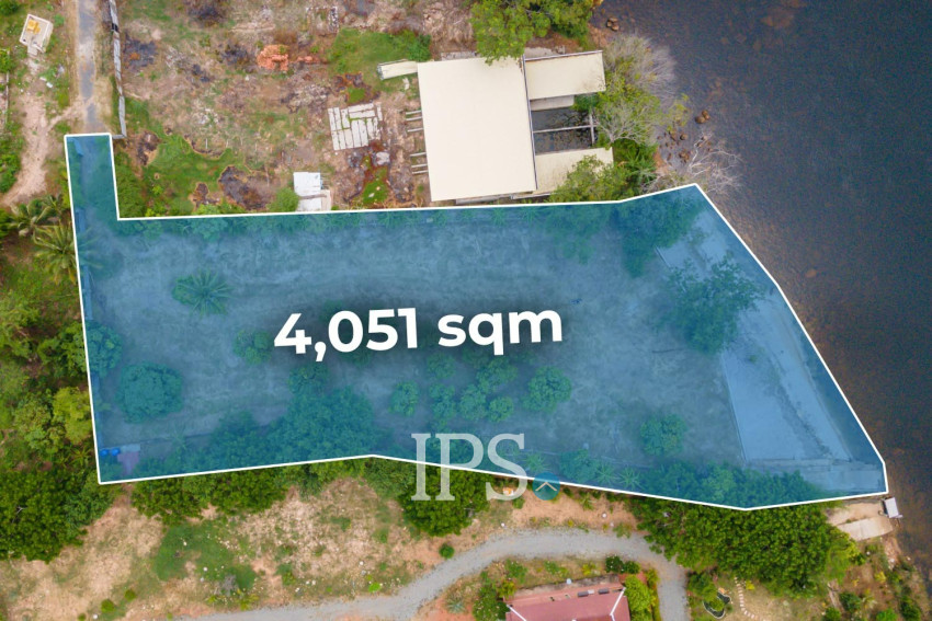 4,051 Sqm Land For Sale - Along Preaek Tuek Chu, Kampot Province