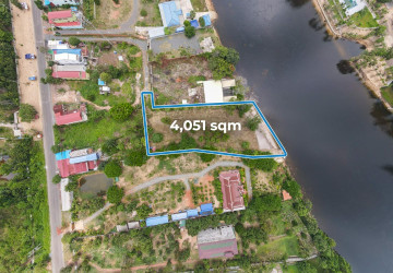 4,051 Sqm Land For Sale - Along Preaek Tuek Chu, Kampot Province thumbnail