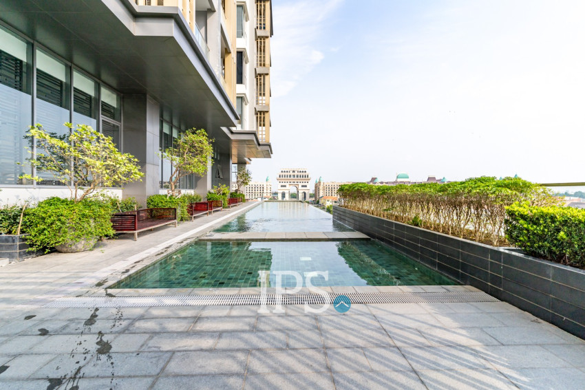 1 Bedroom Condo For Rent - CaSa Meridian, Tone Bassac, Phnom Penh