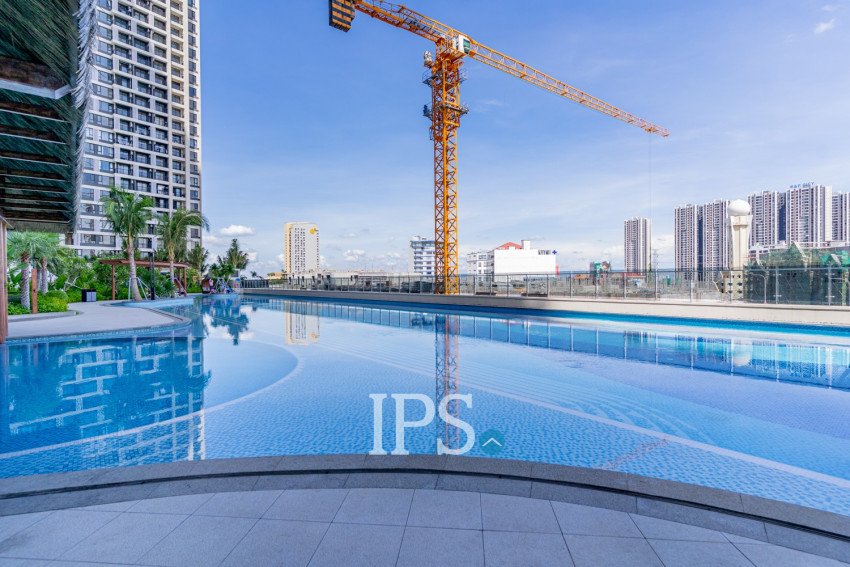 Studio For Sale - The Pinnacle Residence Type A4 Condominium, Tonle Bassac, Phnom Penh