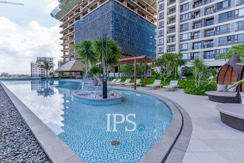 Studio For Sale - The Pinnacle Residence Type A4 Condominium, Tonle Bassac, Phnom Penh