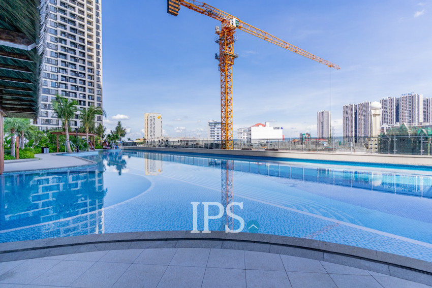 1 Bedroom Condo For Sale - The Pinnacle Residence Type B1 Condominium, Tonle Bassac, Phnom Penh