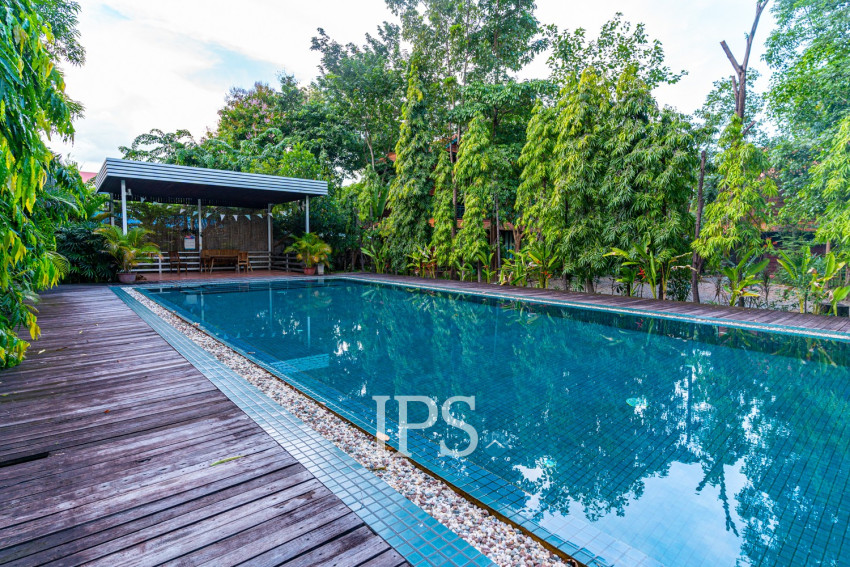 2 Bedroom Compound Wooden House For Rent - Sala Kamreuk, Siem Reap