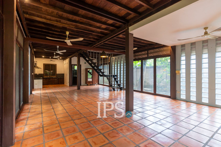 2 Bedroom Compound Wooden House For Rent - Sala Kamreuk, Siem Reap