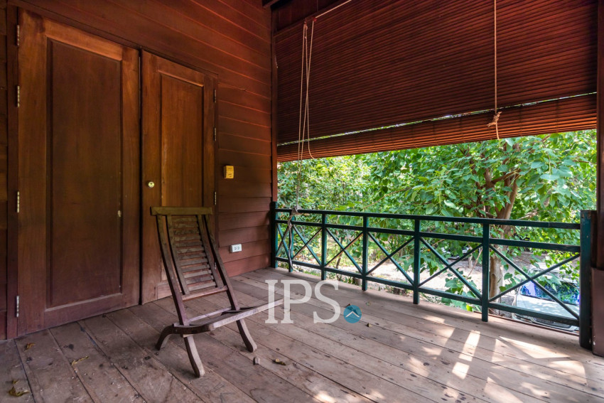 2 Bedroom Compound Wooden House For Rent - Sala Kamreuk, Siem Reap