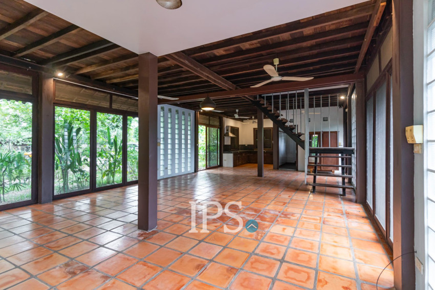 2 Bedroom Compound Wooden House For Rent - Sala Kamreuk, Siem Reap