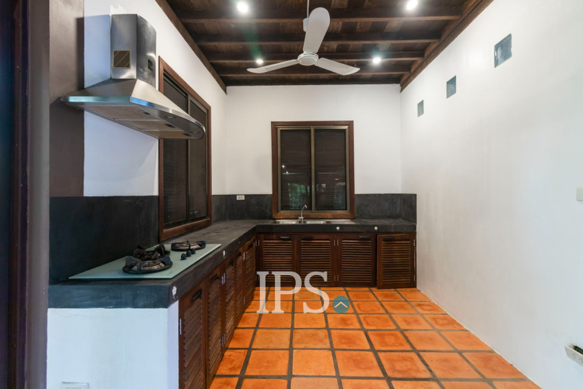 2 Bedroom Compound Wooden House For Rent - Sala Kamreuk, Siem Reap