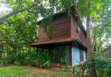 2 Bedroom Compound Wooden House For Rent - Sala Kamreuk, Siem Reap thumbnail