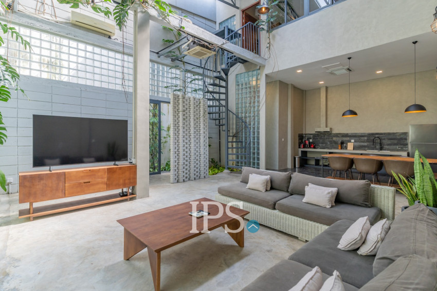 Renovated 2 Bedroom Townhouse For Rent - Tonle Bassac, Phnom Penh