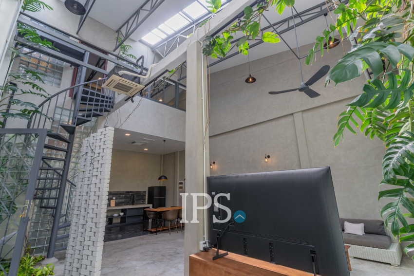 Renovated 2 Bedroom Townhouse For Rent - Tonle Bassac, Phnom Penh