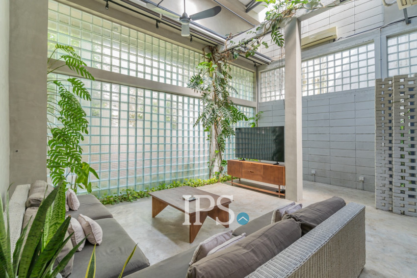 Renovated 2 Bedroom Townhouse For Rent - Tonle Bassac, Phnom Penh
