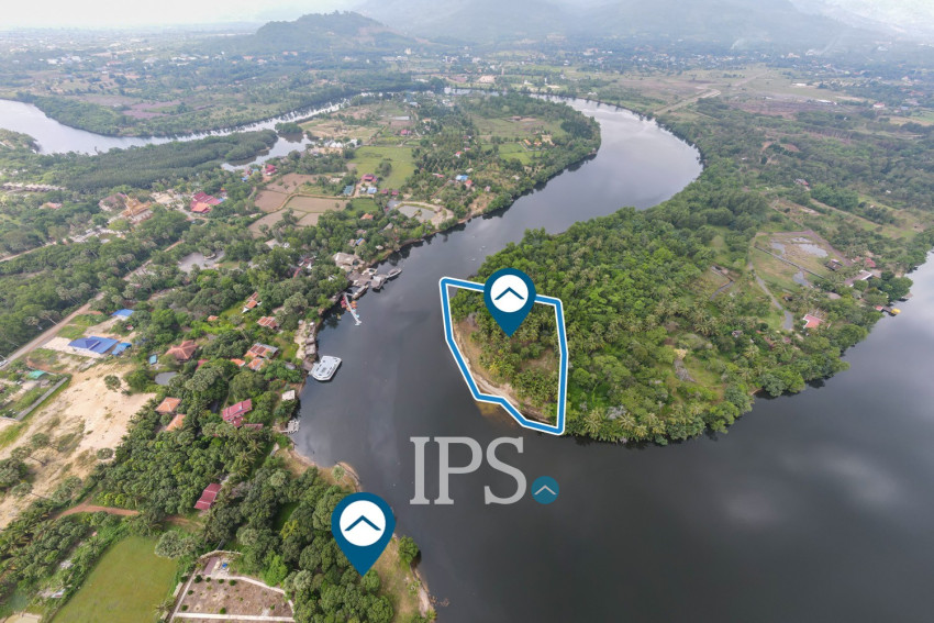 10,615 Sqm Land For Sale - Along Preaek Tuek Chu, Kampot Province