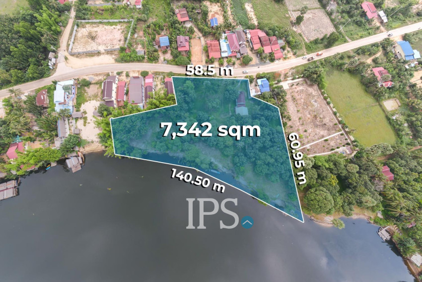 10,615 Sqm Land For Sale - Along Preaek Tuek Chu, Kampot Province