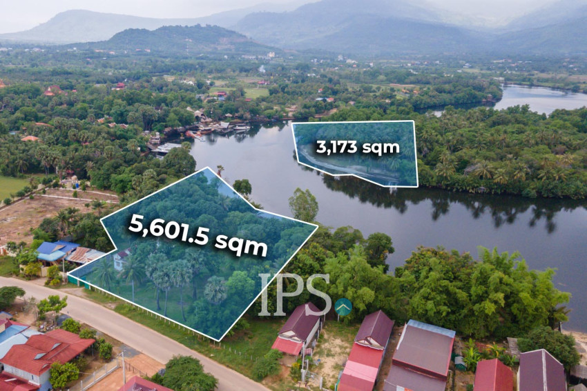 8,774 Sqm Land For Sale - Along Preaek Tuek Chu, Kampot Province