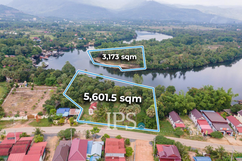8,774 Sqm Land For Sale - Along Preaek Tuek Chu, Kampot Province