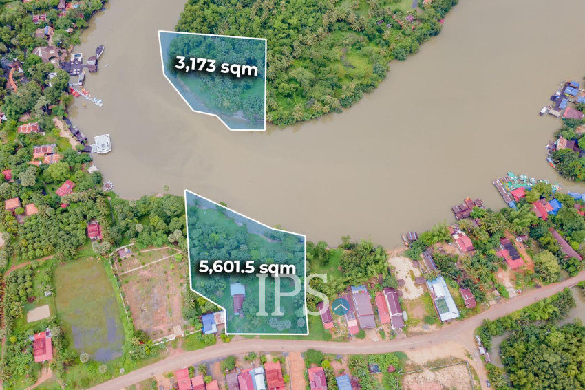 8,774 Sqm Land For Sale - Along Preaek Tuek Chu, Kampot Province