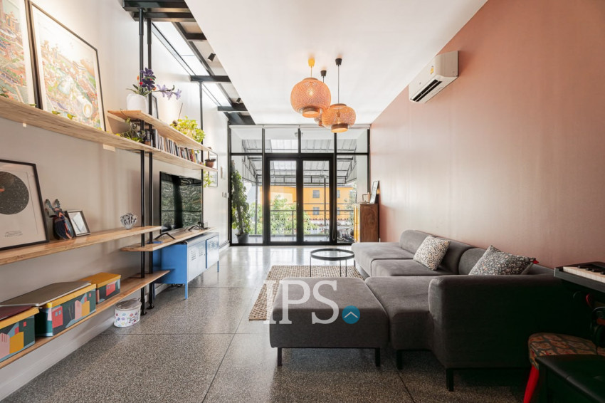 Renovated Duplex 2 Bedroom Apartment For Rent - Tonle Bassac, Phnom Penh