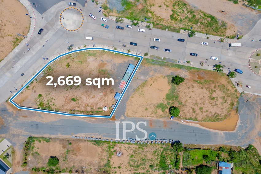 2,669 Sqm Commercial Land For Rent - Koh Norea, Phnom Penh