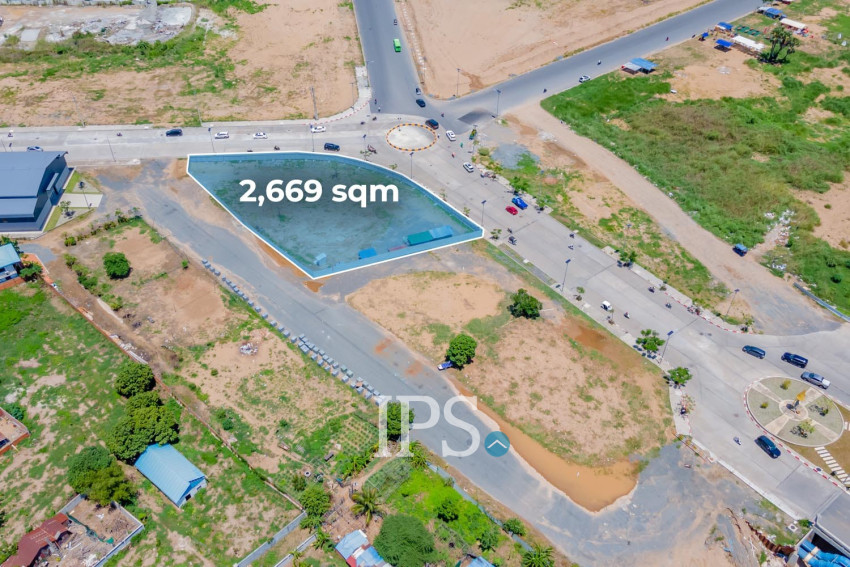 2,669 Sqm Commercial Land For Rent - Koh Norea, Phnom Penh