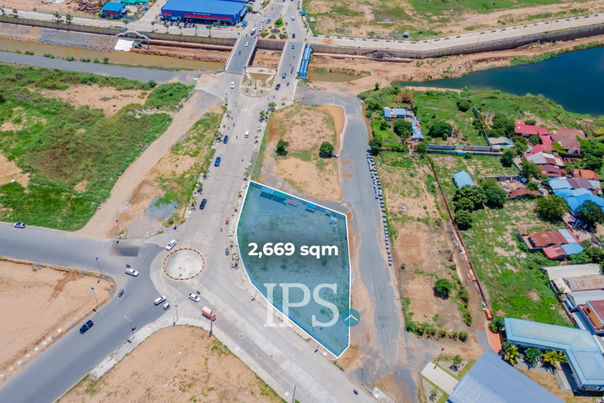 2,669 Sqm Commercial Land For Rent - Koh Norea, Phnom Penh