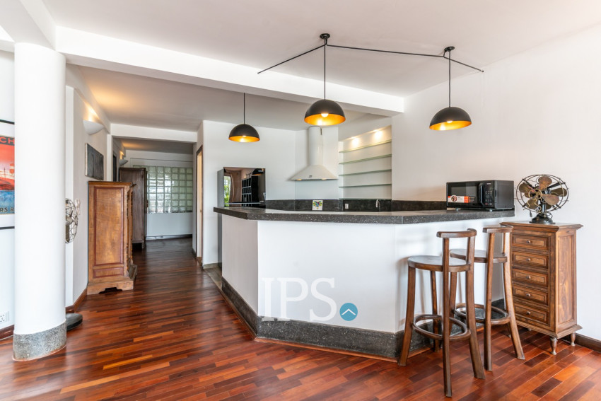 Renovated 3 Bedroom Apartment For Rent - Riverside, Phnom Penh