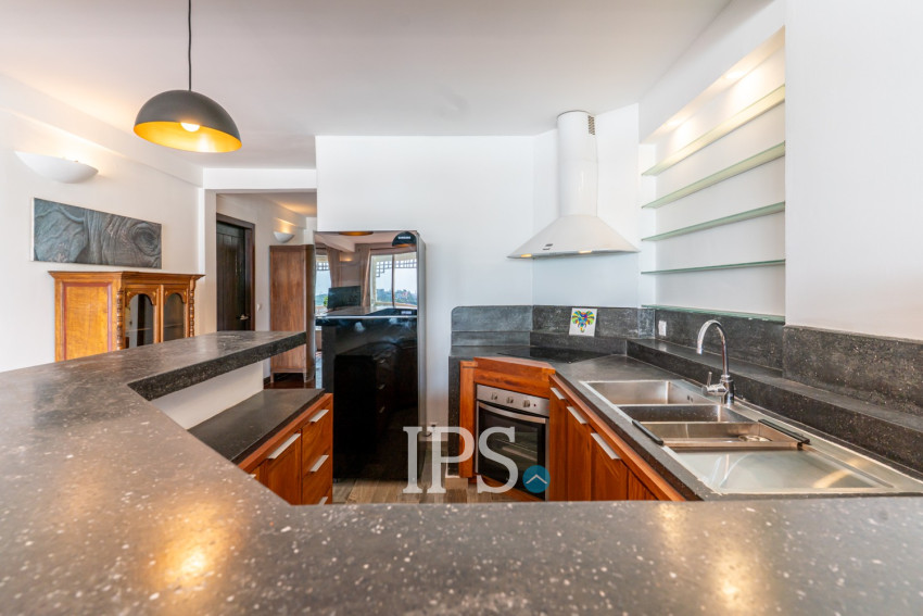 Renovated 3 Bedroom Apartment For Rent - Riverside, Phnom Penh