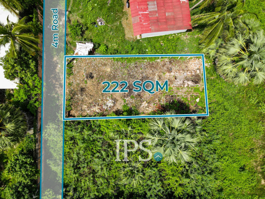 222 Sqm Land For Sale - Slor Kram, Siem Reap