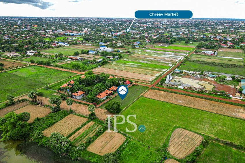 1,201 Sqm Land For Sale - Chreav, Siem Reap