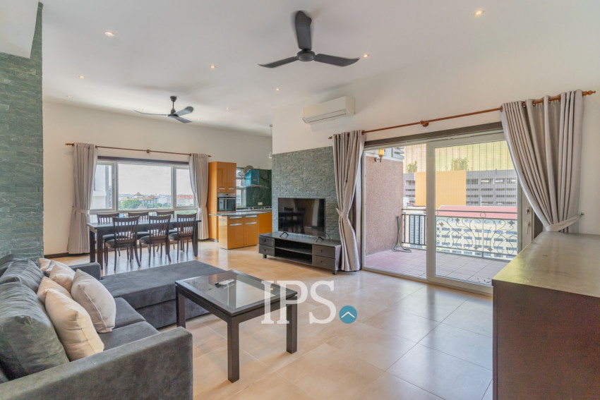 3 Bedroom Serviced Apartment For Rent - Tonle Bassac, Phnom Penh