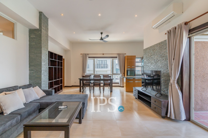 3 Bedroom Serviced Apartment For Rent - Tonle Bassac, Phnom Penh