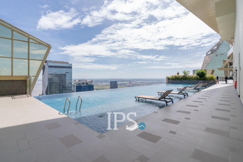 28th Floor 1 Bedroom Condo For Sale - The Peak, Tonle Bassac, Phnom Penh - Image 15
