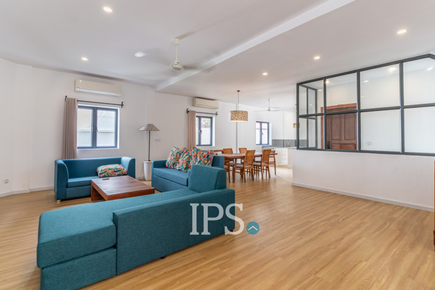 Duplex Renovated 5 Bedroom Apartment For Rent - Tonle Bassac, Phnom Penh