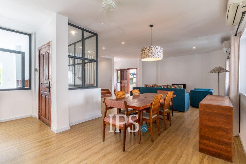 Duplex Renovated 5 Bedroom Apartment For Rent - Tonle Bassac, Phnom Penh