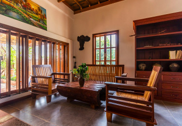 3 Bedroom Wooden Villa For Rent - Chreav, Siem Reap thumbnail