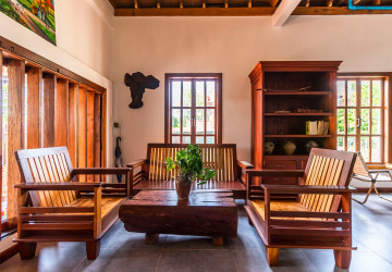 3 Bedroom Wooden Villa For Rent - Chreav, Siem Reap thumbnail